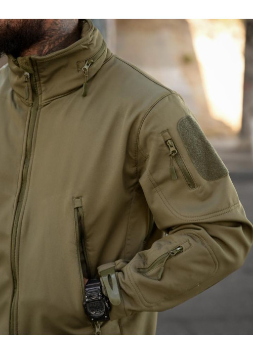 Тактична куртка Softshell ELEMENT олива