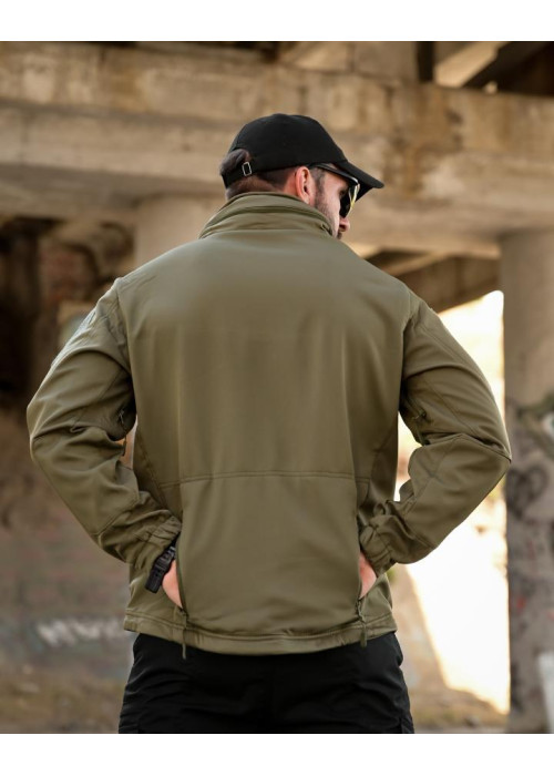 Тактична куртка Softshell ELEMENT олива