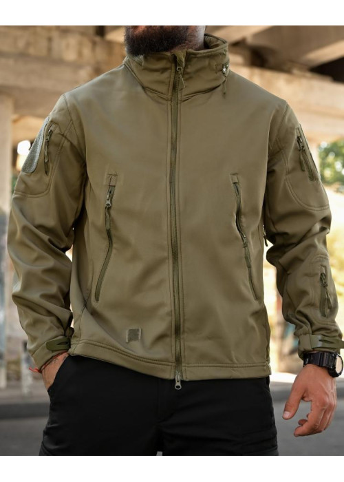 Тактична куртка Softshell ELEMENT олива