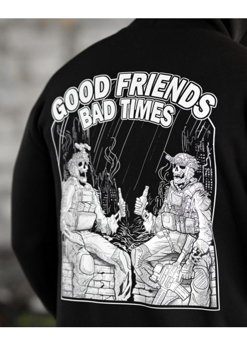 Мілітарі худі на флісі GENESIS Friends black 