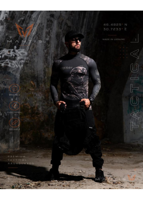 Тактичний рашгард MANTIS® Veteran LS — black