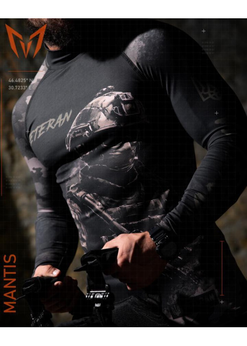 Тактичний рашгард MANTIS® Veteran LS — black