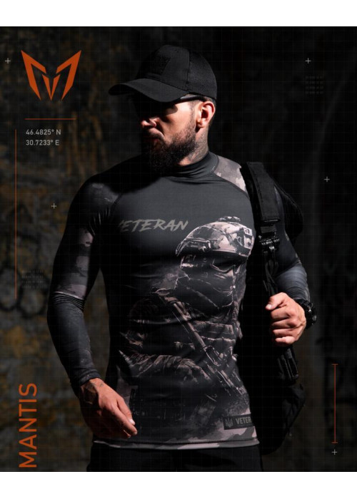 Тактичний рашгард MANTIS® Veteran LS — black